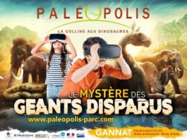 L'affiche de Paléopolis sur l'exposition "Le mystère des géants disparus"