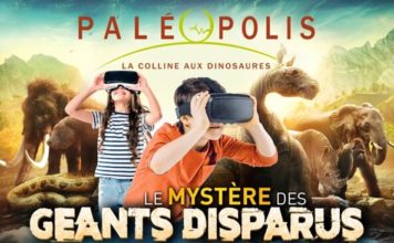 L'affiche de Paléopolis sur l'exposition "Le mystère des géants disparus"