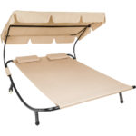TECTAKE Chaise Longue 2 Places