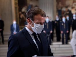 Emmanuel Macron lors d'une visite au Panthéon, à Paris, le 4 septembre 2020 (Photo : Elysée).