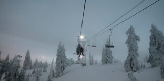 Une station de ski.